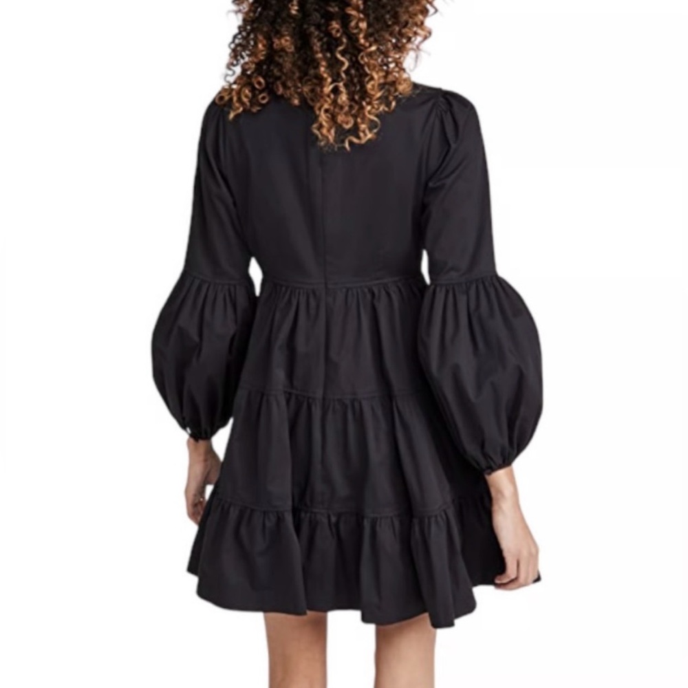 Cinq a Sept Black Tiered Long Sleeve Dress - Picture 5 of 5